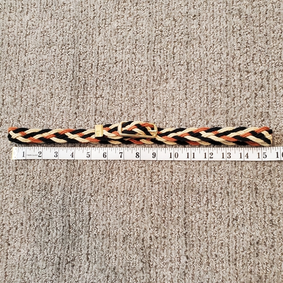 Vintage braided fabric belt - Picture 7 of 8
